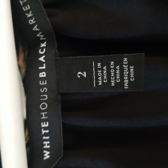 WHBM Abstract Print Blouson Dress - Picture 14 of 14